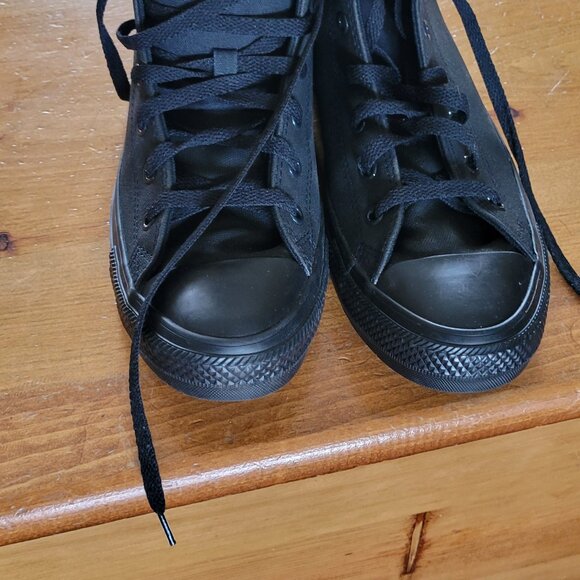 Black Converse Hi Top TecTuff Water Resistant Canvas Sneakers - Picture 2 of 5